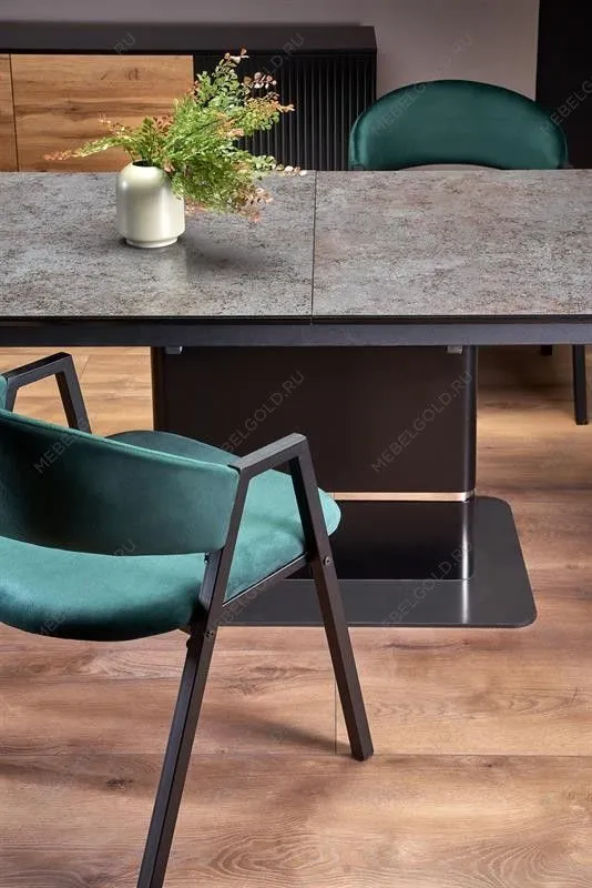 Стол обеденный Halmar MARTIN 160 раскладной (темно-серый/черный) | изображение 10