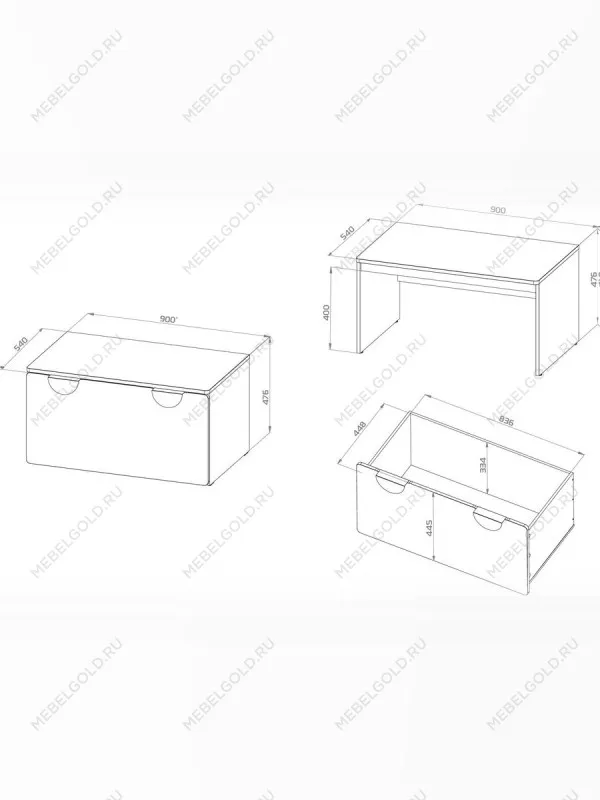 Скамья-столик Пикси 90х54х48, робкий подснежник | изображение 9