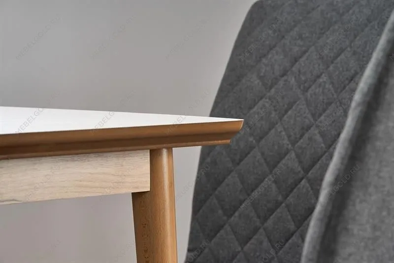 Стол обеденный Halmar BARRET раскладной (белый матовый/дуб лефкас) | изображение 11