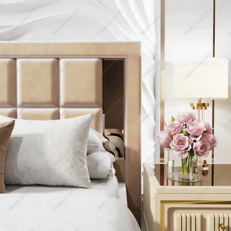 Кровать Замира 180x200 см бежевый | изображение 4