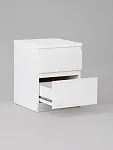 Тумба прикроватная Кастор, 2 ящика, 40х37х49 см, белая | изображение 6