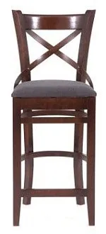 Стул барный Hugo (темный тон/темно-серый М07)