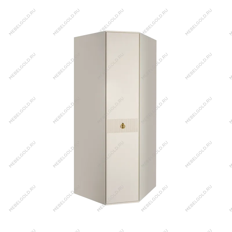 Шкаф угловой Римини СОЛО (Бежевый/Золото) РМШУ2/1(s)