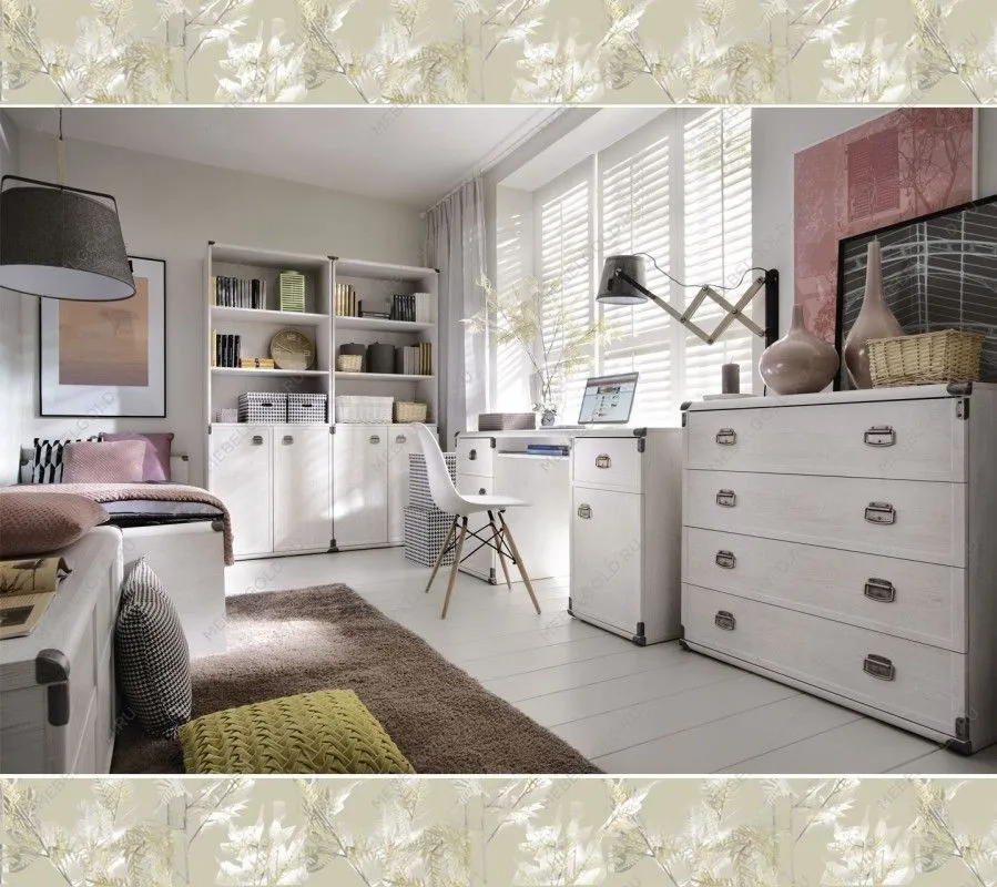 Стол письменный Индиана JBIU2D2S сосна каньон - Выставка Лобня | изображение 3