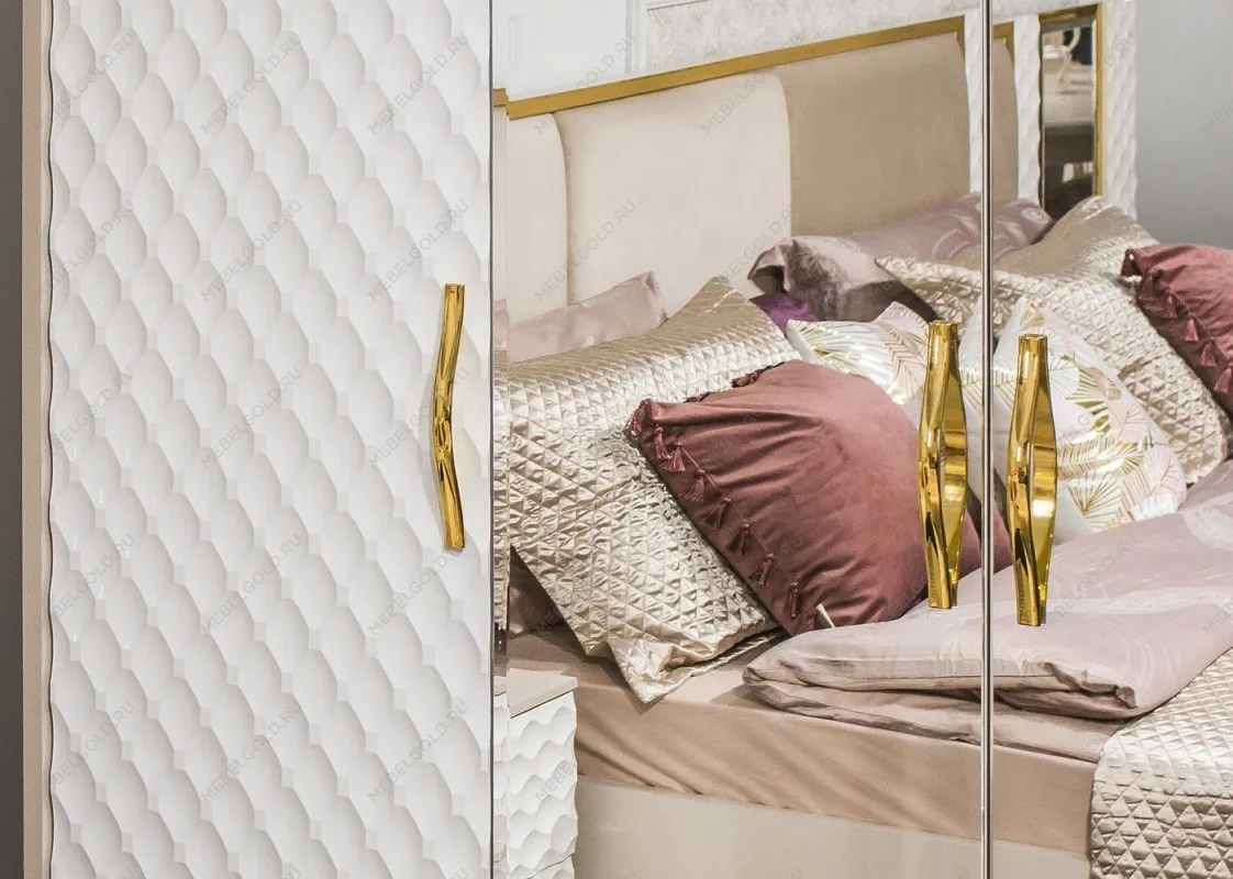 Балашиха - Шкаф Лара 4-дверный белый глянец | изображение 4