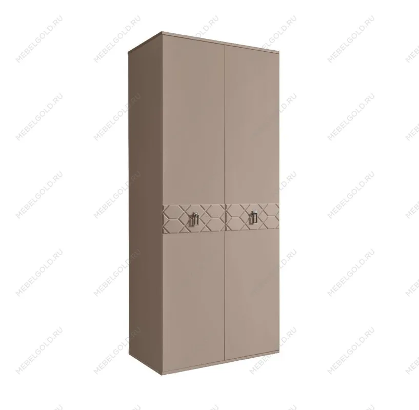 Шкаф 2-х дверный Bogemia Farfalle (Мокка/Хром) БМШ2/2(Fa)