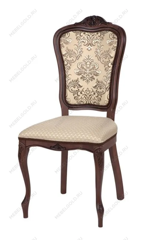 Стул Виконт (тон 317+ патина чёрная/ткань Агата серая/компаньон(Ц)) | изображение 1