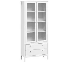 Шкаф-витрина Ева (Хельга) REG2W2S белый