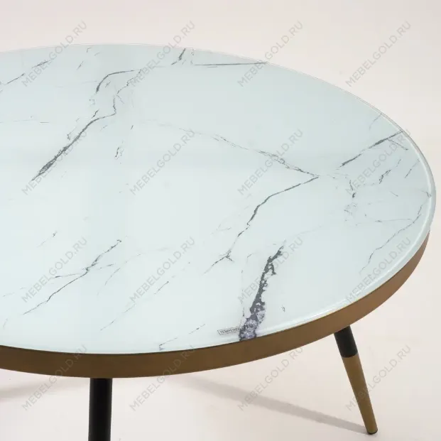 Стол журнальный Signal VEGA B (мраморный эффект/черный) | изображение 3