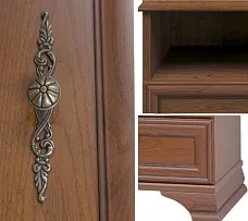 Тумба прикроватная Кентаки KOM1S каштан