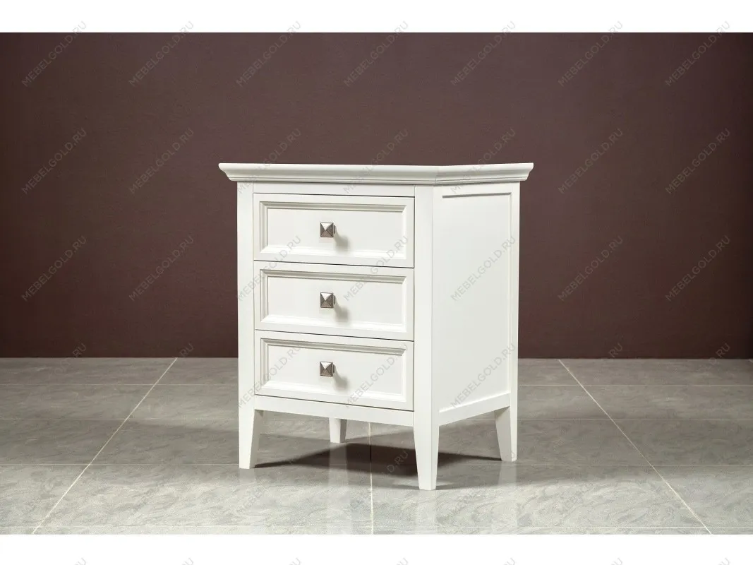 Тумба прикроватная 3 ящика Manhattan (Молочный) | изображение 4