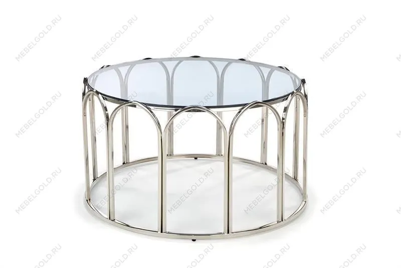 Стол журнальный Halmar OLIVIA (дымчатый/хром) | изображение 5