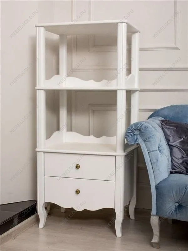 Этажерка Версаль 2 яруса (белый) | изображение 2