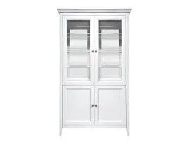 Витрина 2 дверная с зеркалом Manhattan (Белый)