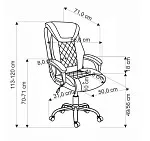 Кресло компьютерное Halmar HELDER 2 (серый) | изображение 1