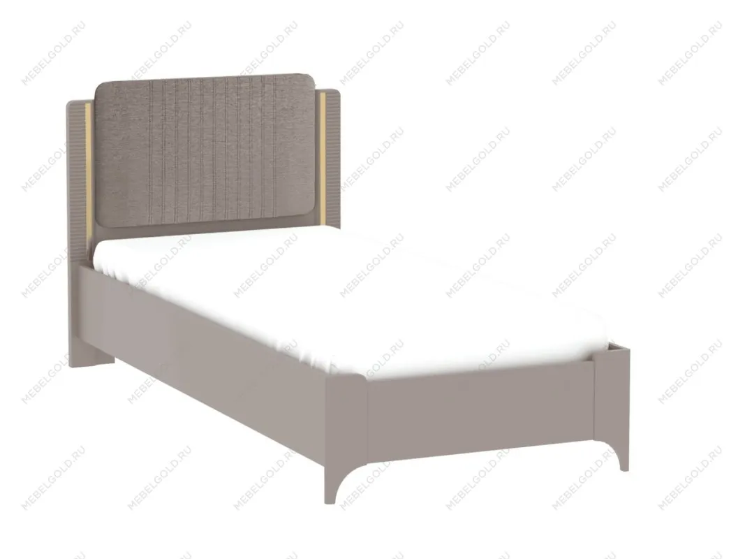 Кровать (каркас) 900 (Рогожка), Сиде (992*2082*964) Мокко, 12634