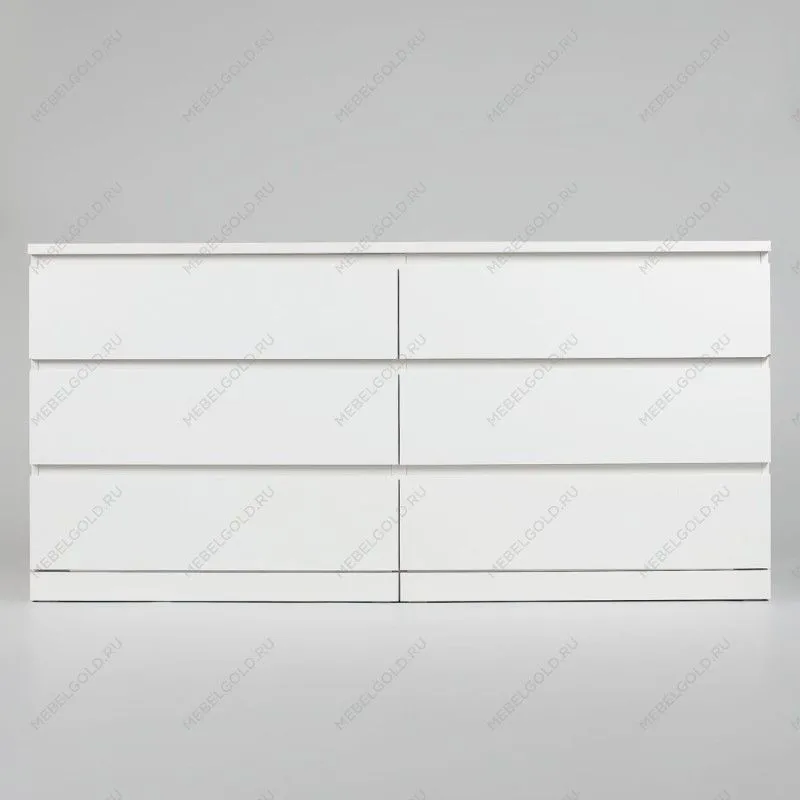 МАЛЬМ / VARMA Комод ИКЕА / IKEA 6D, 160x78x40, пигмент, белый | изображение 2