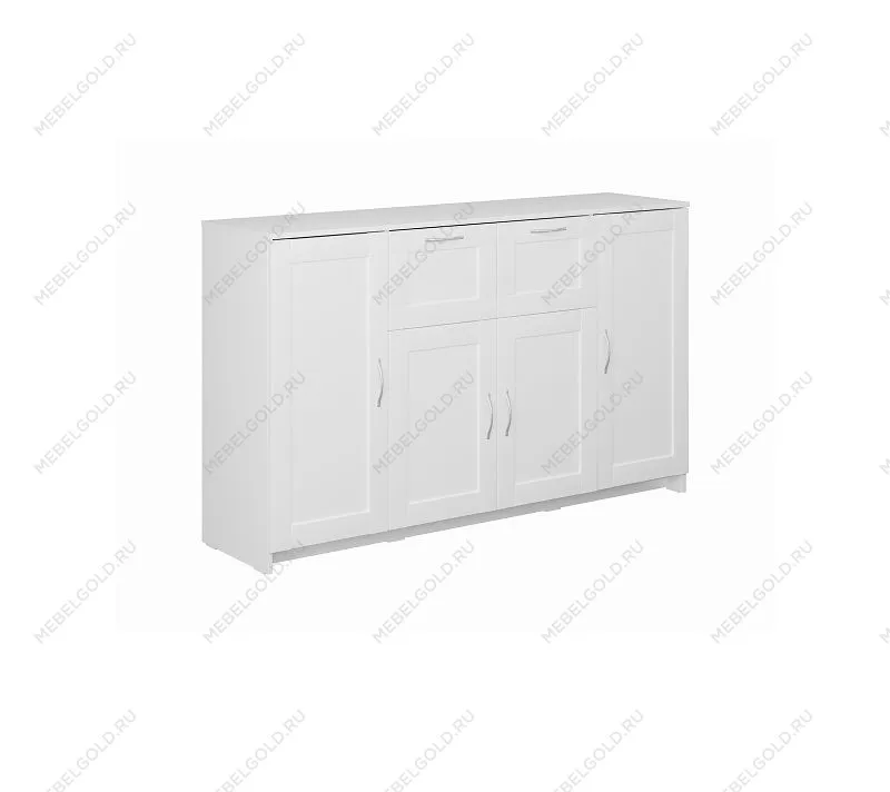 БРИМНЭС / СИРИУС тумба ИКЕА / IKEA 4 двери и 2 ящика 156х95 белая | изображение 3