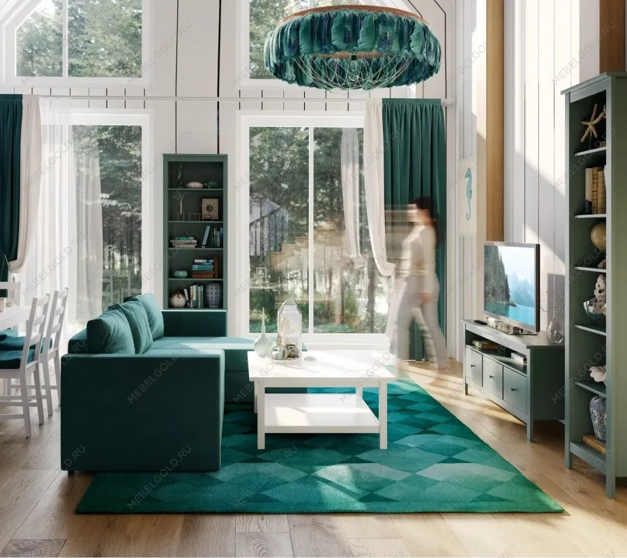 САГА стеллаж 50 темно-бирюзовый | изображение 5