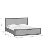 Кровать Коен LOZ180x200 Венге/Штрокс (NEW) | изображение 1