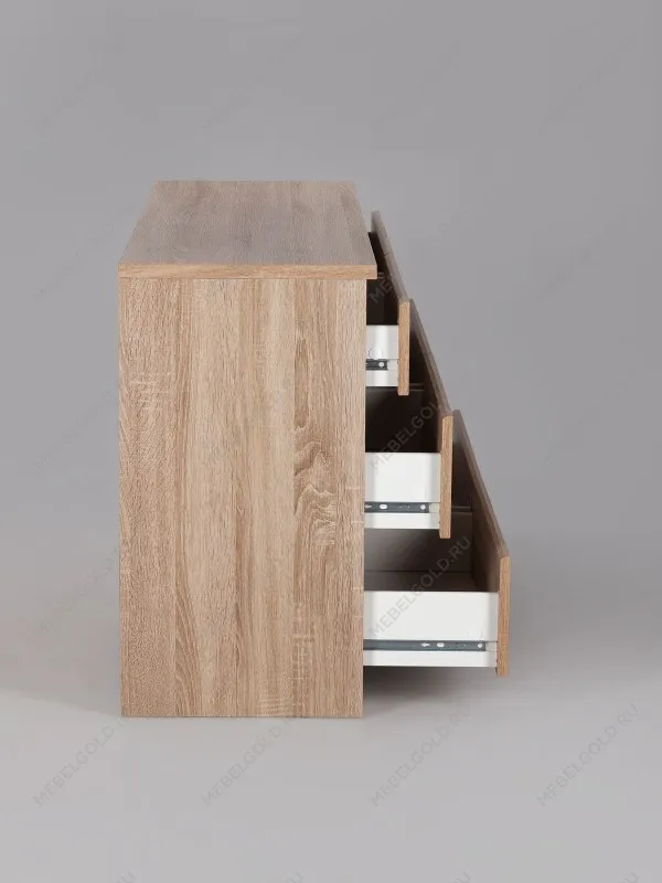 Комод Кастор, 6 ящиков, 129х40х71 см, дуб сонома | изображение 13