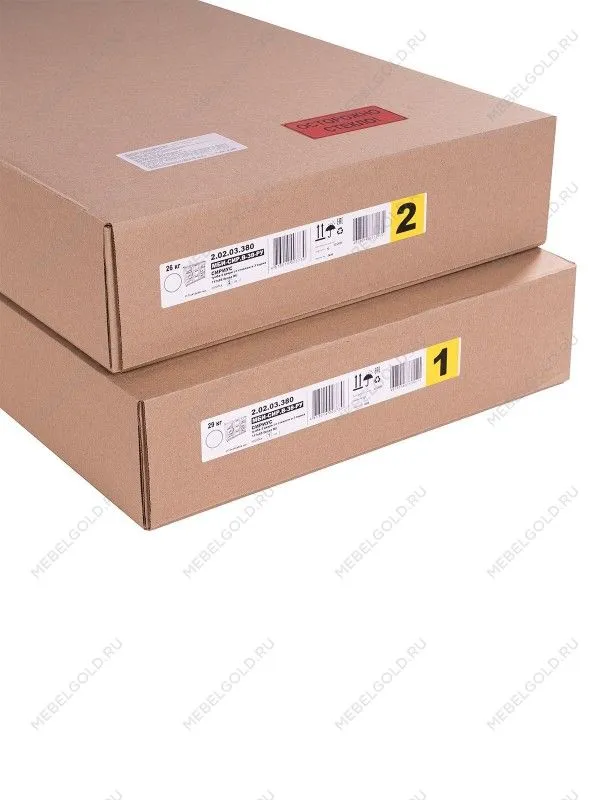 Тумба Сириус, 2 двери со стеклом и 3 ящика, 117х41х95 см, белая | изображение 13