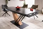 Стол обеденный Signal GENESIS 160 раскладной (черный/ясень) | изображение 7