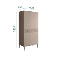 Шкаф-пенал Римини СОЛО (Мокка/Серебро) РМП-2(s)