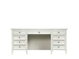 Стол письменный двухтумбовый Manhattan (Молочный)