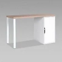 ИНГАР 1/ДВ/T стол письменный 120x75x55, дуб беленый/белый