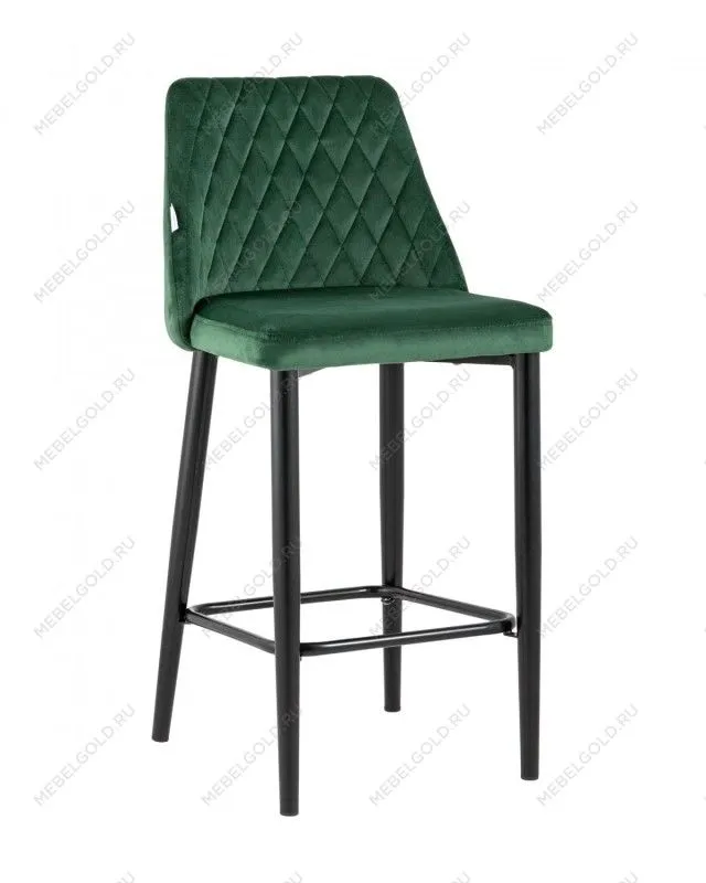 Лобня - Стул полубарный Диего велюр зеленый