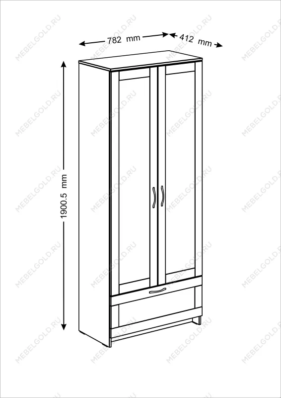 м. Марьина Роща - БРИМНЭС / СИРИУС Шкаф ИКЕА / IKEA для одежды 2 двери и 1 ящик сонома | изображение 4