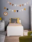 Кровать детская Пикси 80x160, белая (робкий подснежник) | изображение 1