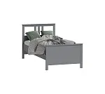 САГА кровать одинарная 90х200 серая | изображение 3