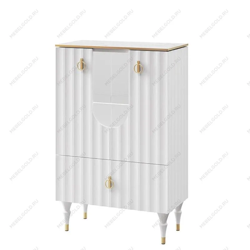 Шкаф комбинированный Лоренсо Белый МН-043-01