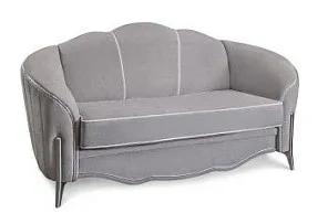 Диван Гравита 2х местный серый серебро французский раскладной механизм