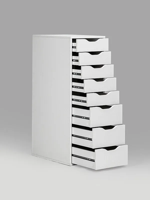 Комод Ингар, 8 ящиков, 36x102x53 см, белый | изображение 8