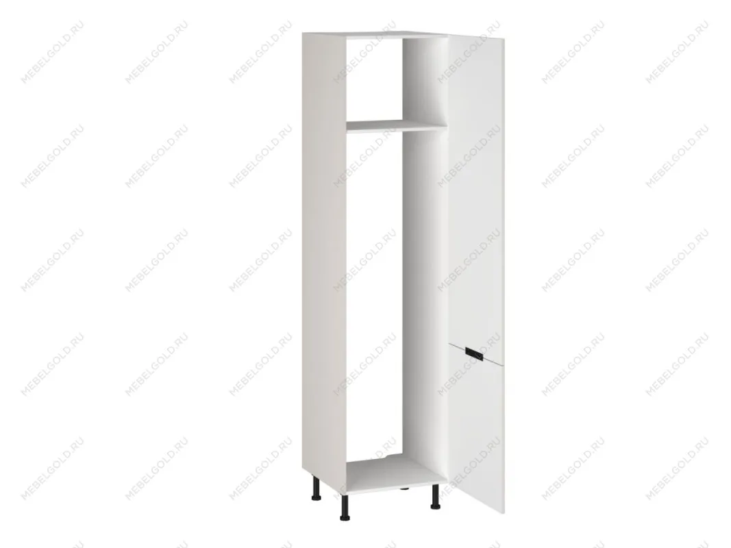 Шкаф-пенал 960 ПХ-60 бок левый МДФ, Виста (600*586*2456) Экокожа Белый, 26291 | изображение 1