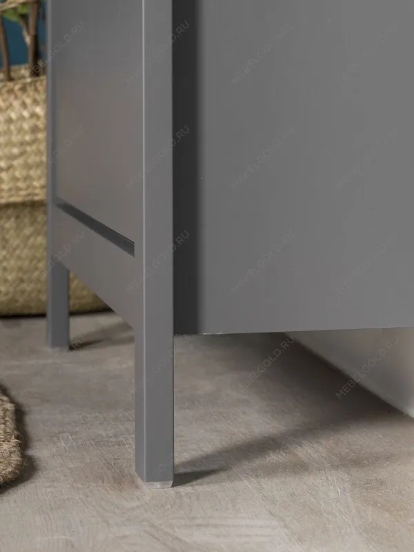 Обувница Сага с 2 откидными ящиками 92х122 серая | изображение 3