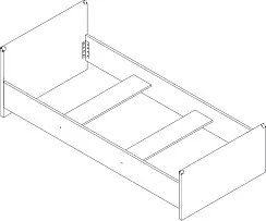 Кровать Индиана JLOZ/90 сосна каньон