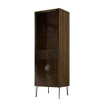 Витрина Bogemia Woodline Fi (Серый/Золото) БМВ1-1С