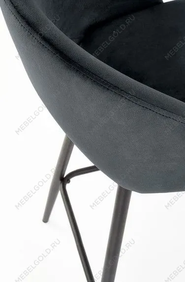 Стул барный Halmar H96 (черный/черный) | изображение 8