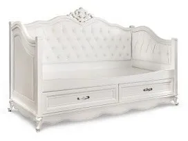 Диван кровать Мишель белый матовый
