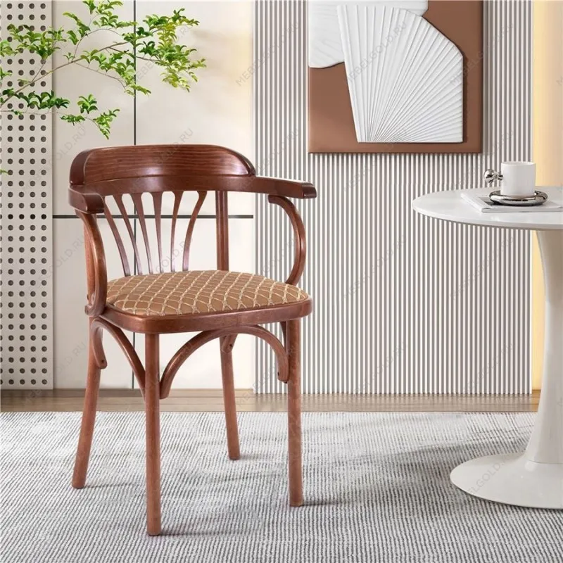 Стул Михаэль мягкий (средний тон, ткань 2 caramel) | изображение 1