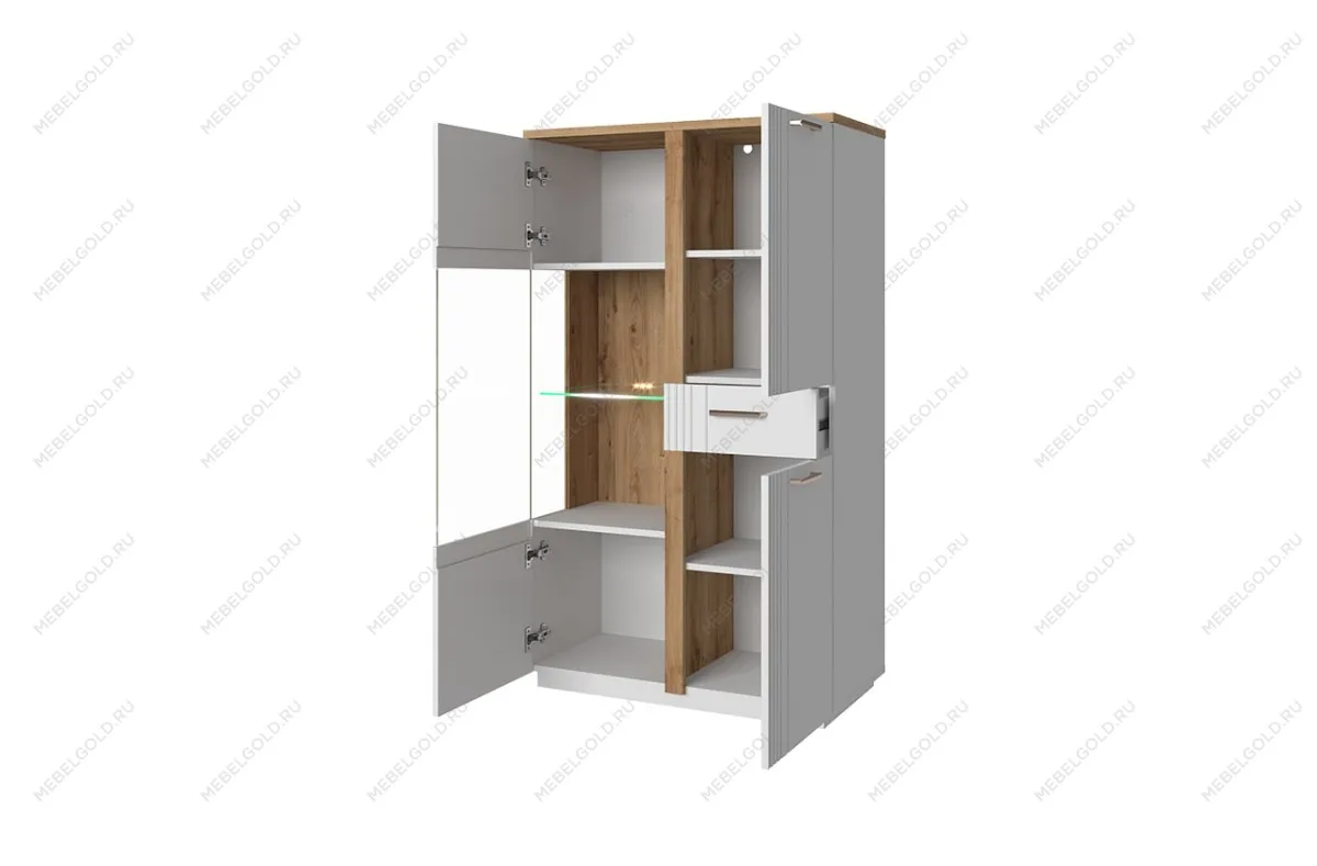 Шкаф с витриной Матео 1V2D1S P | изображение 1