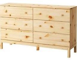 Комод Тарва Т-6 6 ящиков (натуральный)