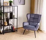 Кресло Signal LOUIS Velvet 14 (серый/черный) | изображение 4