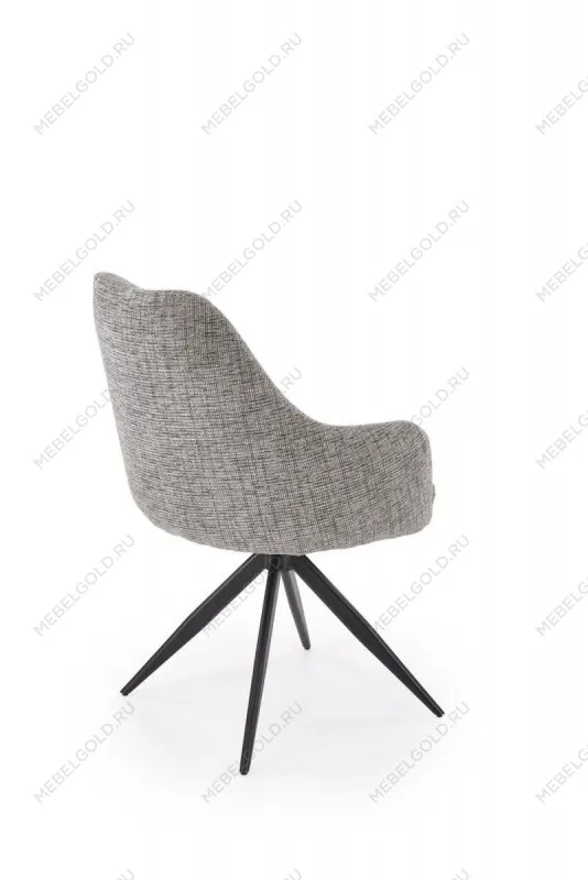 Стул кухонный Halmar K564 поворотный (серый/черный) | изображение 1