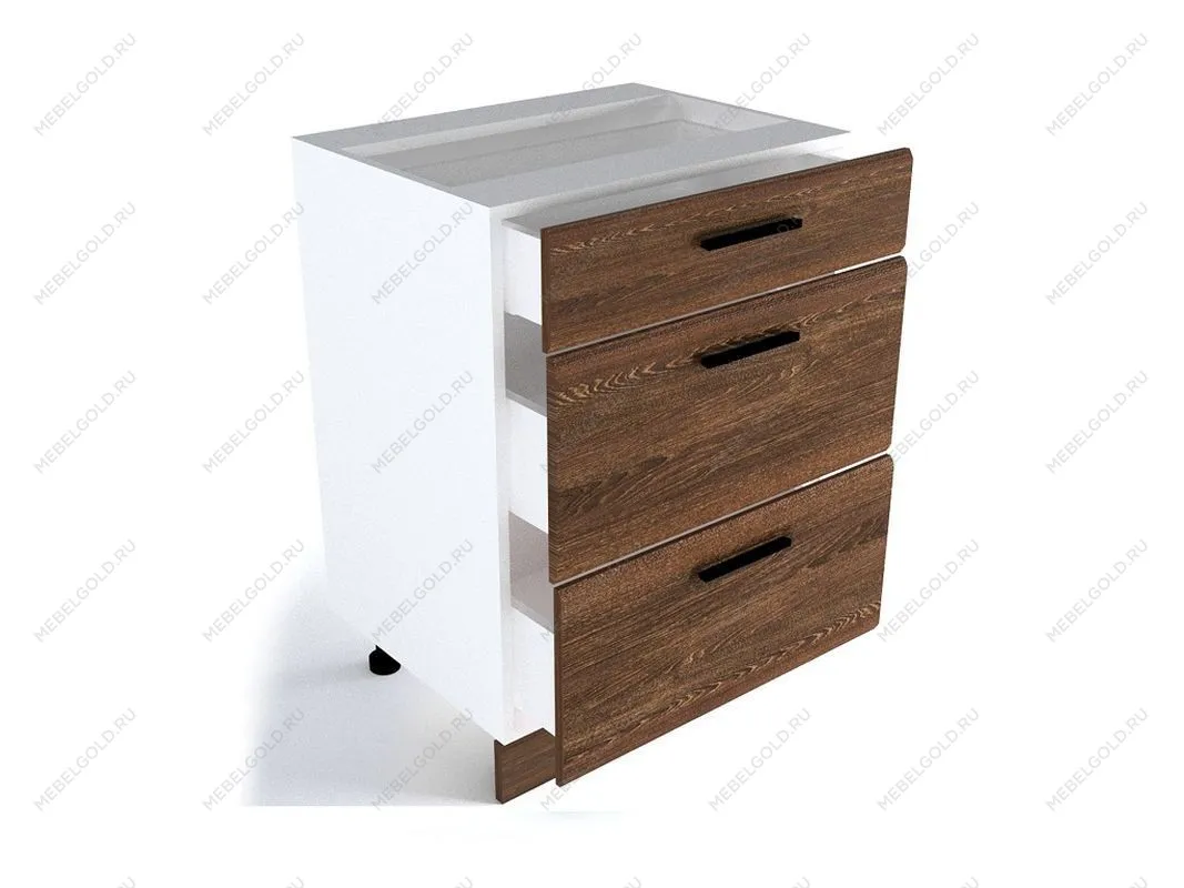 Стол с ящиками СЯ-60, Канзас (600*470*820) Шалле Мореный, 20909