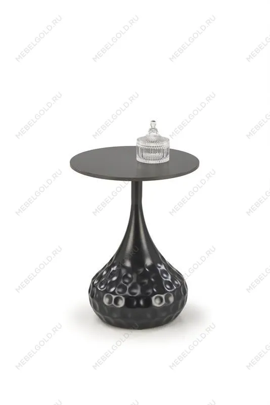 Стол журнальный Halmar VERDE (черный мрамор/черный)